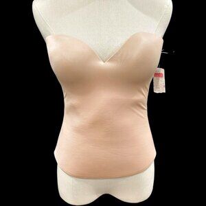 NEW Felina Lingerie Womens Strapless Corset Bra Bridal HOCO Size 36D Nude Beige